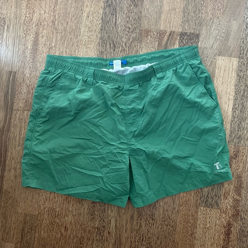 Southern Tide Swim Trunks Shorts Mens 2XL XXL Green Pockets T3 Lined